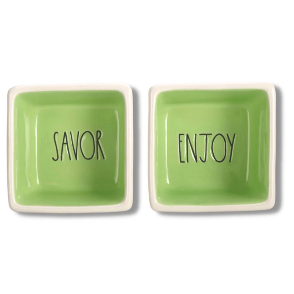 RAE DUNN SAVOR AND ENJOY BOWLS